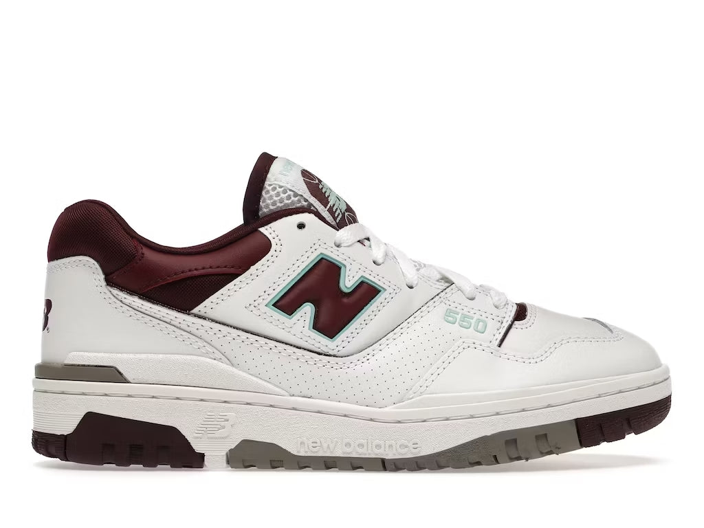 New Balance 550 Burgundy Cyan