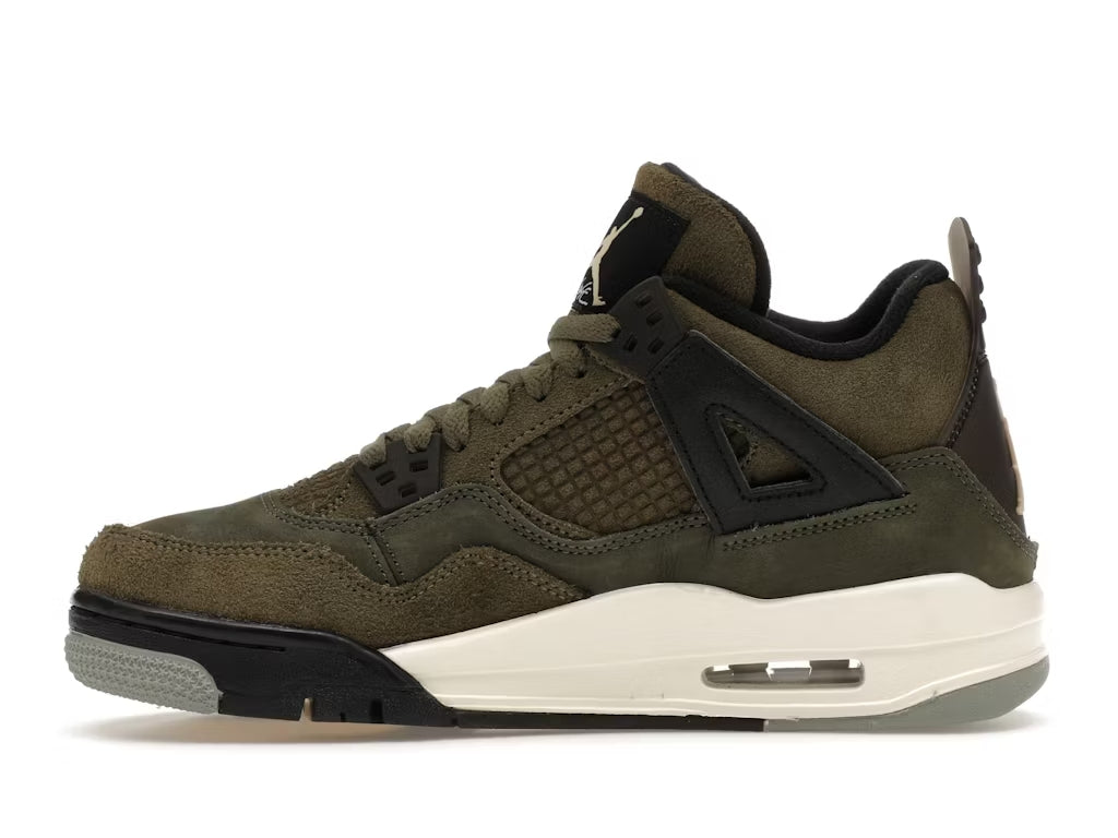 Jordan 4 Retro SE Craft Medium Olive (Grade School)