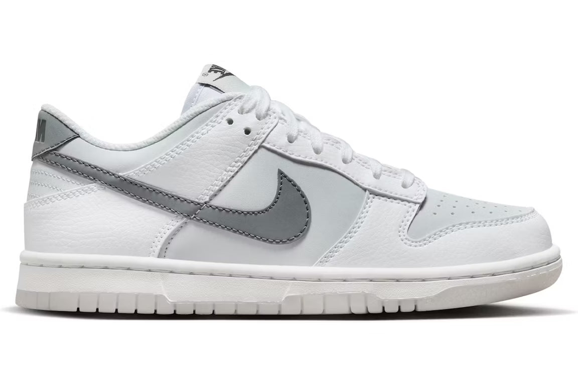 Nike Dunk Low Reflective Swoosh White (Grade School)