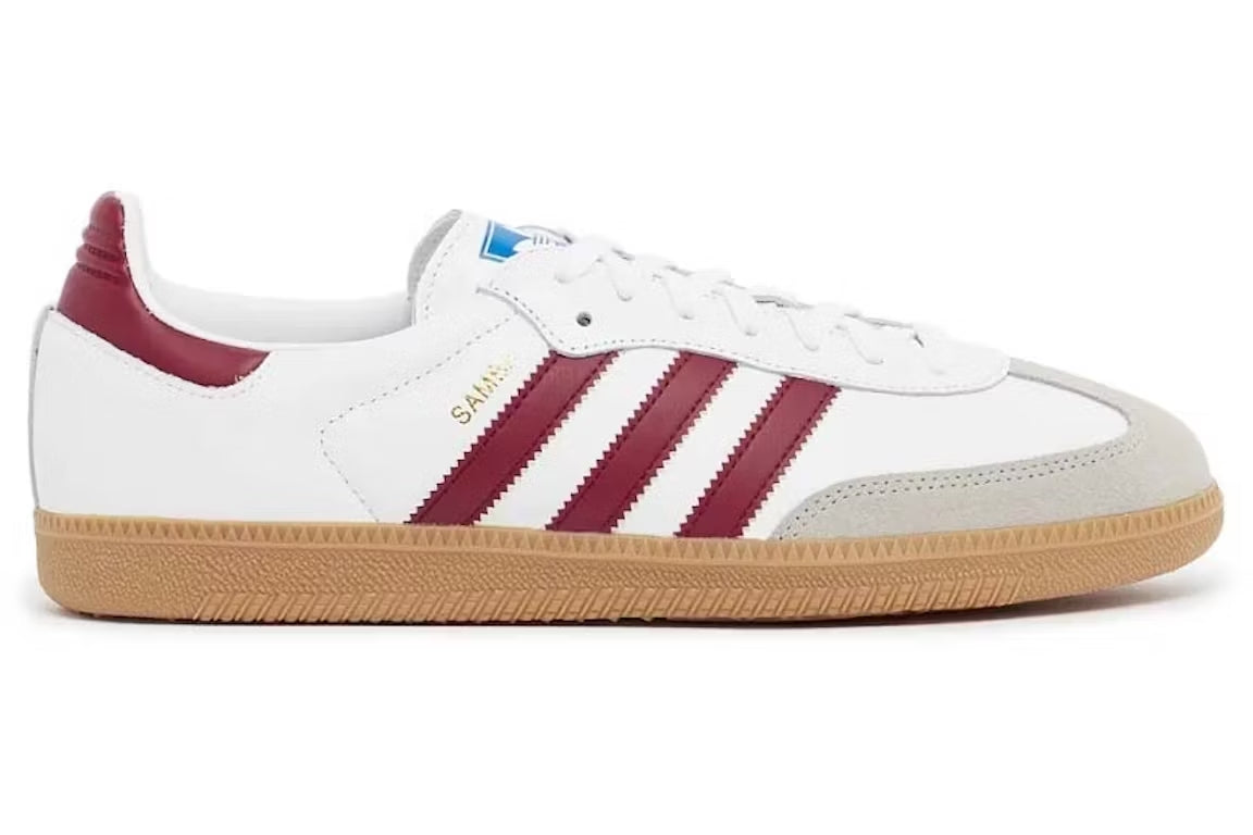 adidas Samba OG White Burgundy Gum