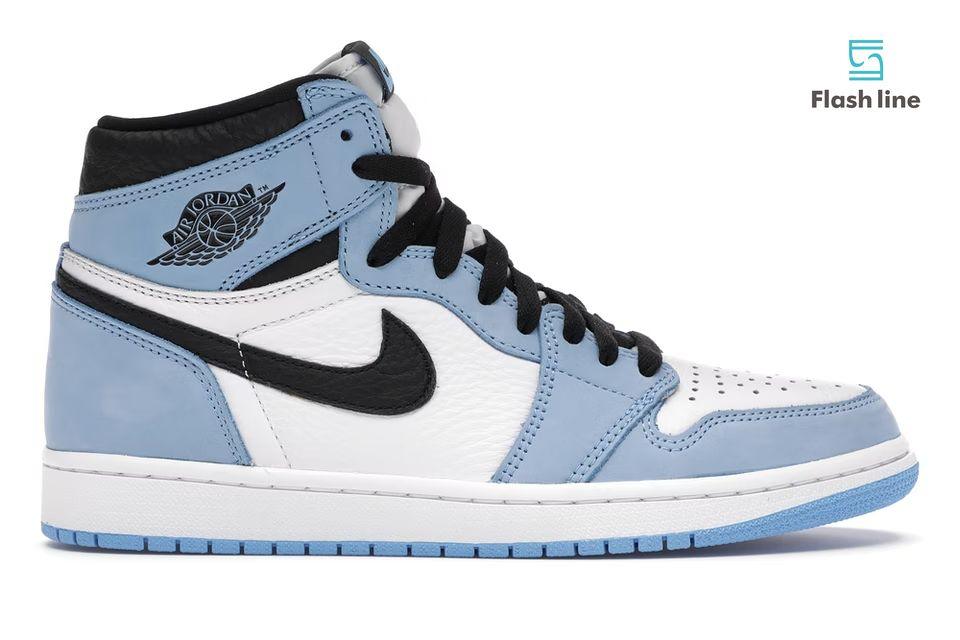 Jordan 1 Retro HighWhite University Blue Black - Flash Line Store