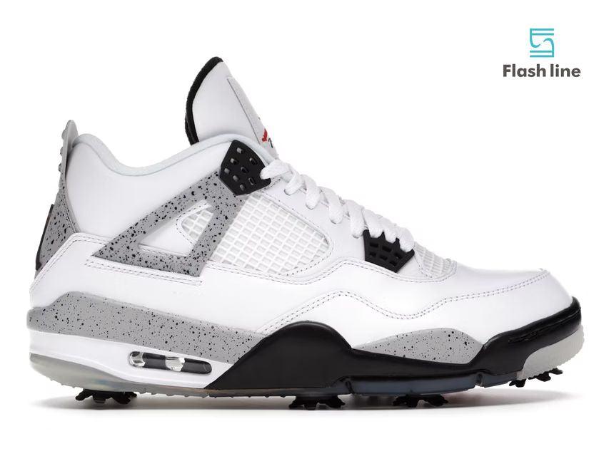 Jordan 4 Retro Golf White Cement - Flash Line Store